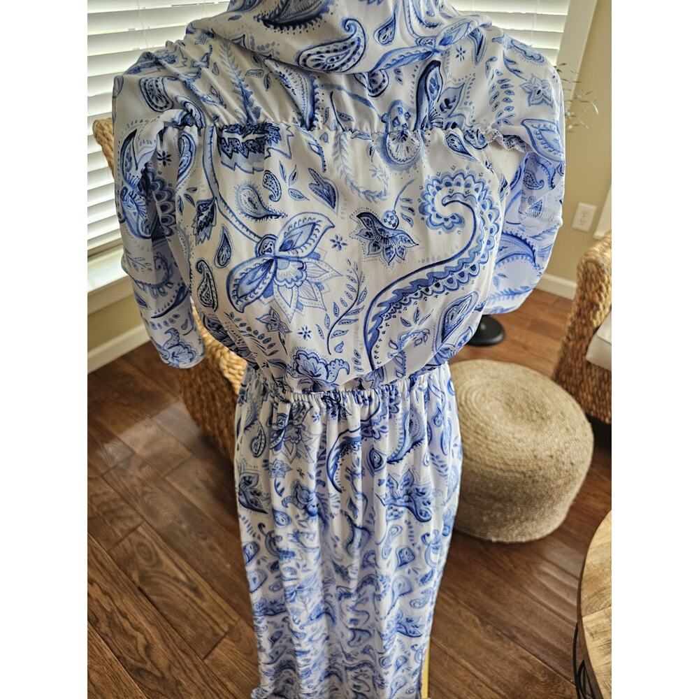 Show Me Your Mumu Off Shoulder Hacienda Floral Maxi Dress Women's S Boho - Picture 5 of 11
